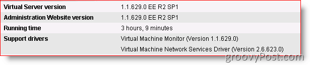 „Microsoft Virtual Server 2005 r2 sp1“ palaiko „Windows Server 2008“:: groovyPost.com