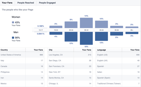„facebook“ gerbėjų demografija
