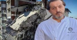 Mehmetas Yalçınkaya ruošėsi žemės drebėjimo aukoms! Jis užlipo ant kubelių...