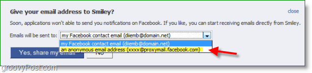 „Facebook“ el. Pašto šlamšto ekrano kopija - tarpinis serveris nėra numatytasis nustatymas