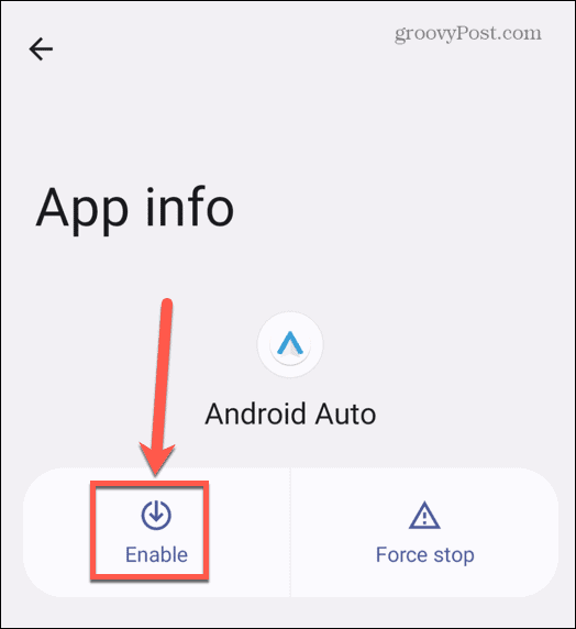 android automatinis įjungimas