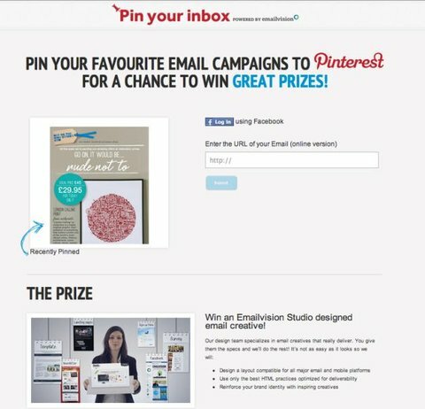 emailvision pinterest konkursas