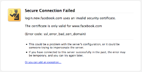 SSL sertifikavimo klaida