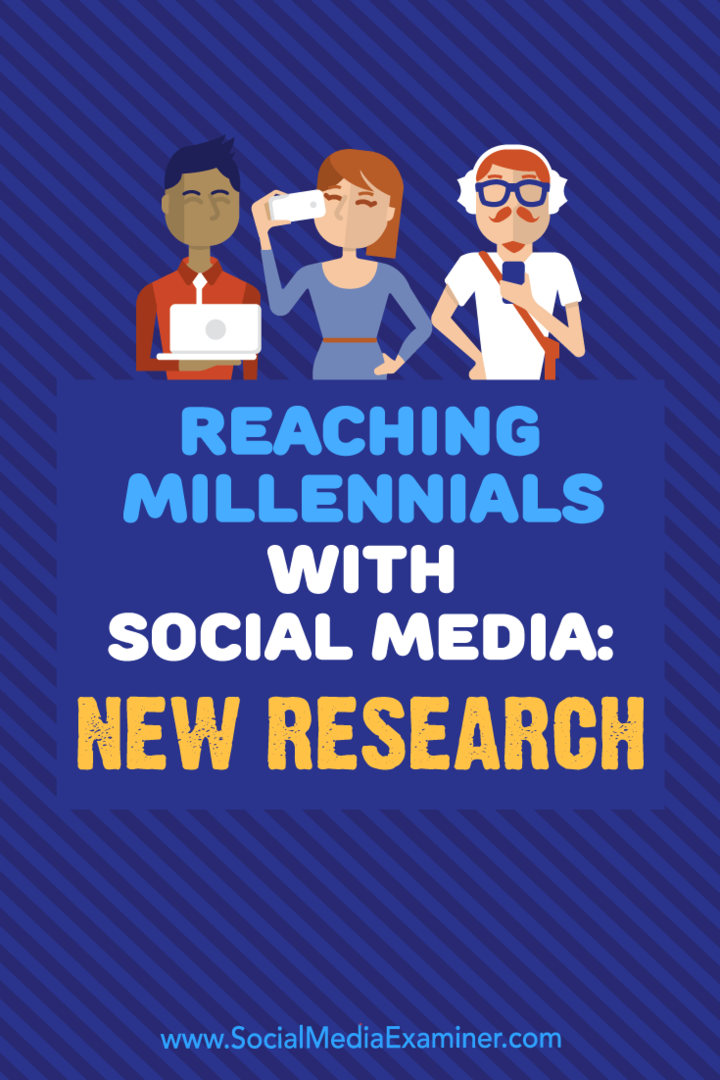 Tūkstantmečio pasiekimas naudojant socialinę žiniasklaidą: naujas Michelle Krasniak tyrimas apie socialinės žiniasklaidos egzaminuotoją.