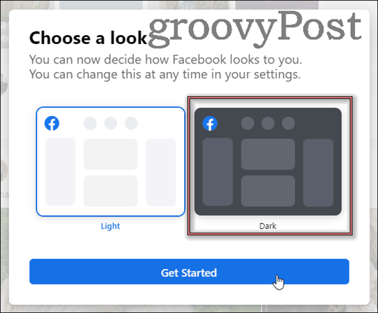 Pradėkite naują „facebook“ tamsųjį režimą