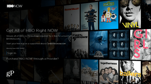 „HBO Now Xbox“ programa