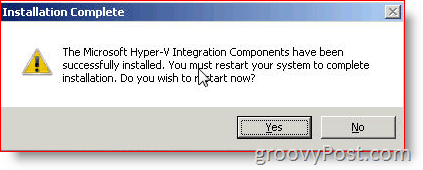 Įdiekite „Hyper-V“ integravimo paslaugas