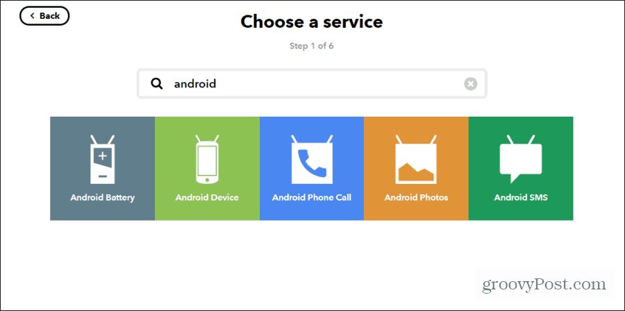 „Android“ įrenginys, jei ne
