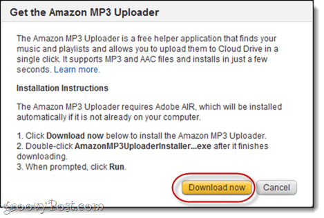 „Amazon“ MP3 įkėlėjas