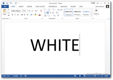 „Office 2013“ spalvos spalvos pakeitimas - balta tema