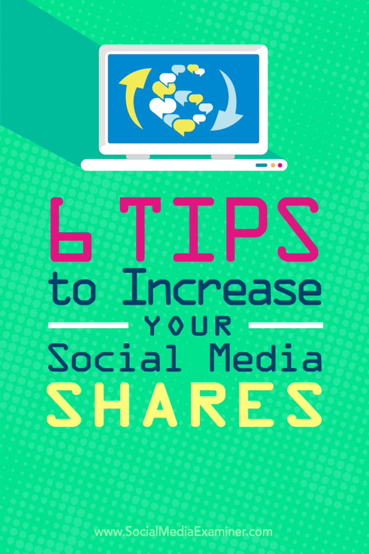 Patarimai, kaip šešiais būdais padidinti savo socialinės žiniasklaidos turinį.