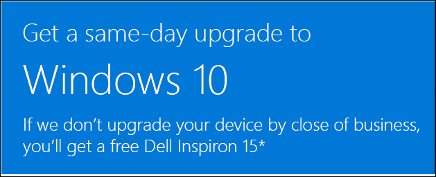 „Microsoft“ siūlo nemokamą „Dell“ kompiuterį, jei jie negali atnaujinti jūsų „Windows 10“ per 1 dieną