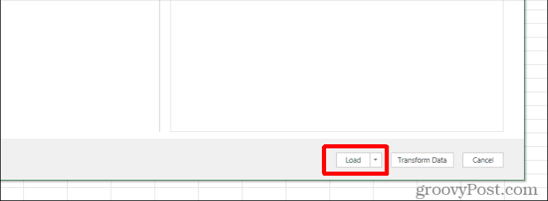 „Excel“ apkrovos mygtukas