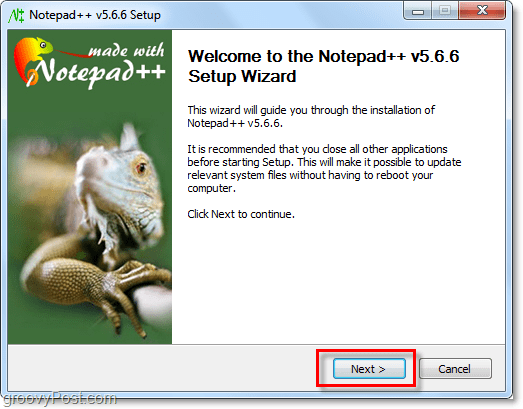 kaip įdiegti Notepad ++ pakeisti Notepad