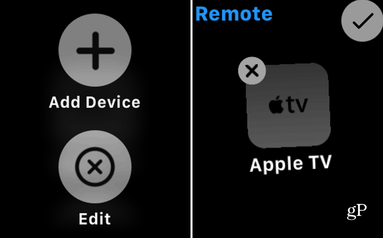 Pašalinkite „Apple TV“ iš „Watch“