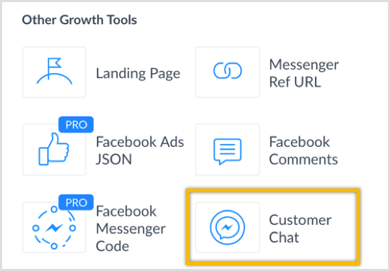 „ManyChat“ klientų pokalbių augimo įrankis