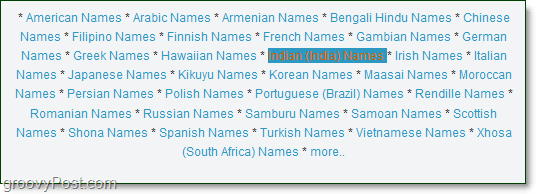 tariamų indėnų vardų sąrašas