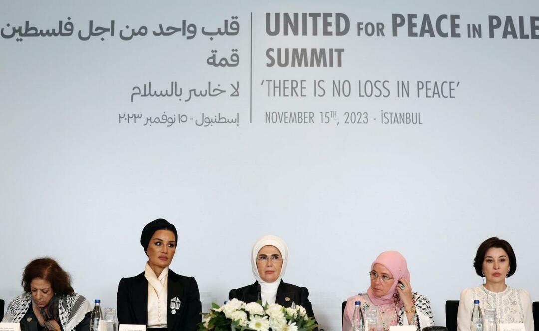  Pirmosios ponios Erdoğan vienos širdies viršūnių susitikimas už Palestinos iniciatyvinį judėjimą