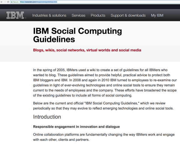 IBM socialinio skaičiavimo gairės padeda darbuotojams bendrauti su auditorija, kad padidintų informuotumą ir surastų potencialių klientų. 