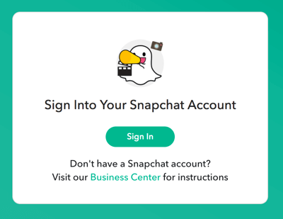 Prisijunkite naudodami „Snapchat“ prisijungimo duomenis.