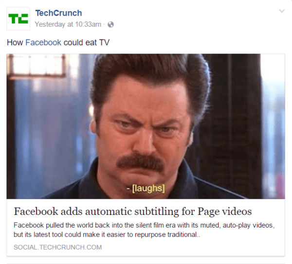 „Facebook“ išplečia automatizuotą vaizdo įrašų antraštę į JAV „Facebook“ puslapius anglų kalba.