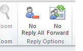 Kaip neleisti visiems atsakyti „Outlook 2010“