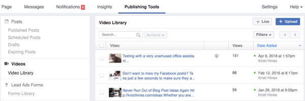 „Facebook“ leidybos įrankių vaizdo įrašas