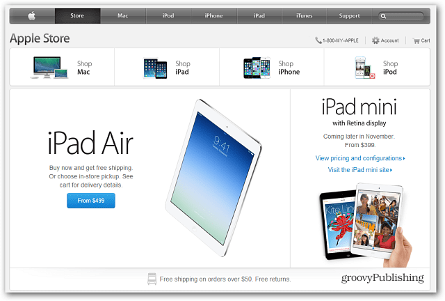 „Apple Store“ dabar turi naują „iPad Air“