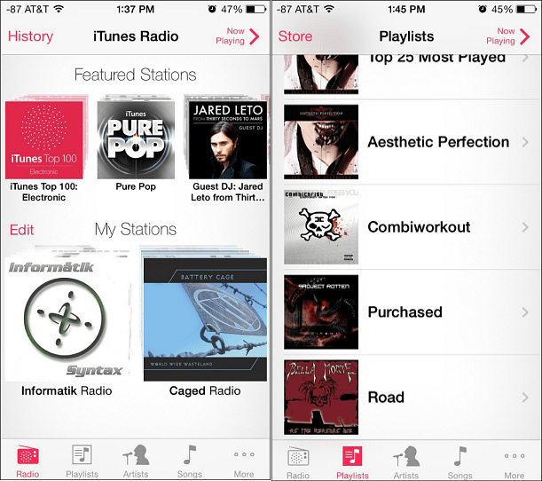 „iTunes Radio“, „iOS 7“, „iPhone 5“