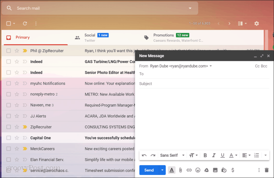„Gmail“ naudojimas „GSuite“