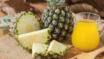 Kokie yra ananasų ir ananasų sulčių pranašumai? Jei geriate įprastą stiklinę ananasų sulčių?