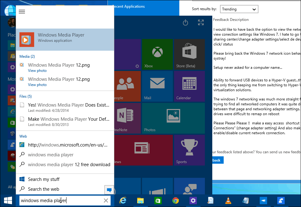 „Windows 10 Build 9926 Visual Tour“