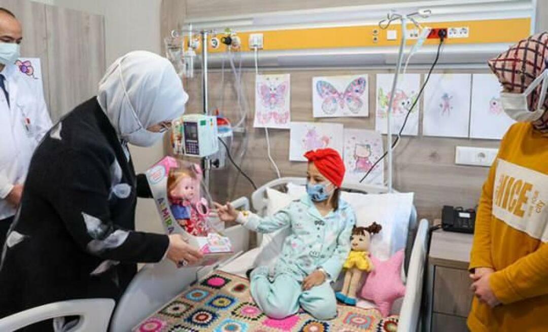 Emine Erdogan aplankė vėžiu sergančius vaikus! 
