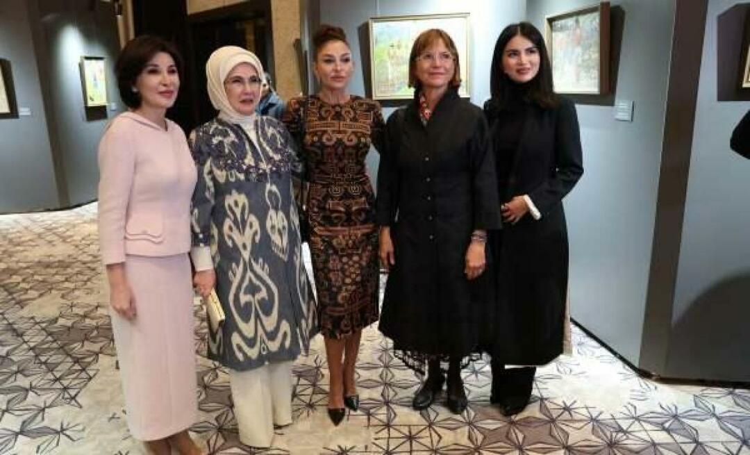 Emine Erdogan vizitas į Samarkandą! Aplankė Uzbekistano spalvų parodą