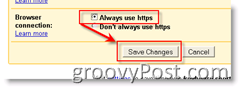 Kaip įjungti SSL visuose „GMAIL“ puslapiuose:: groovyPost.com