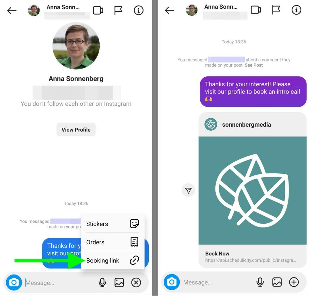 kaip-atsakyti-į-Instagram-comments-and-dms-direct-messages-select-booking-link-book-now-button-example-12