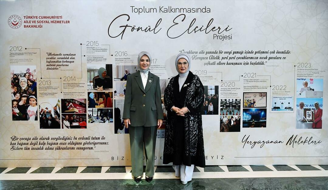 Emine Erdoğan dalyvauja Savanorių ambasadorių bendruomenės plėtros programoje!