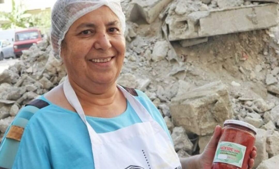 Jis tęsia gamybą, nepaisant nuolaužų po žemės drebėjimo! „Müfide Yılmaz“ gaminiai kėlė vilčių