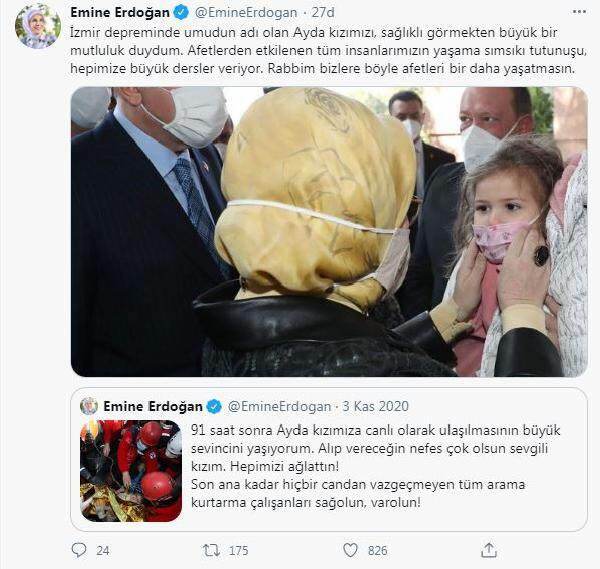 Dalijimasis „Ayda“ iš pirmosios ledi Erdoğan!
