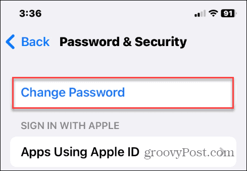Pakeiskite savo Apple ID slaptažodį