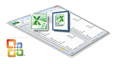 peržiūrėti „Excel“ skaičiuokles greta