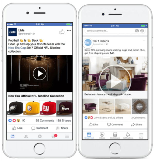 „Facebook“ atnaujina kolekcijų skelbimus, kad būtų daugiau lankstumo rodant produktus.