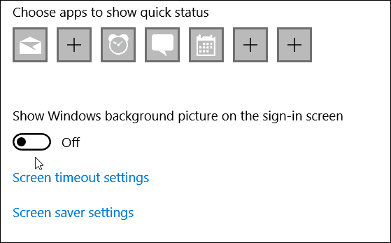 Išjungti "Windows" fono prisijungimo ekraną