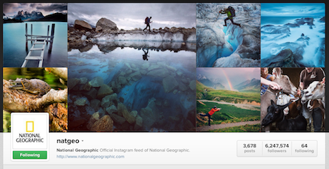 nacionalinis geografinis instagramo profilis