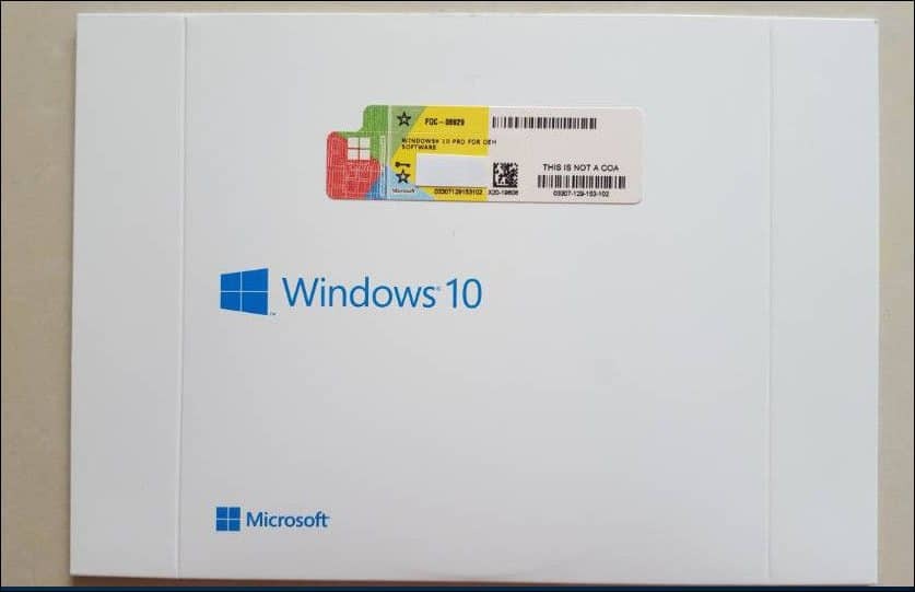 „OEM System Builder Windows 10“ produkto raktas