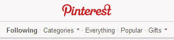 „Pinterest“ senų kategorijų skyrius
