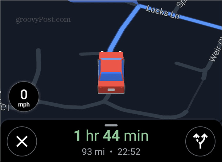 „Google Maps“ automobilio simbolis raudonas