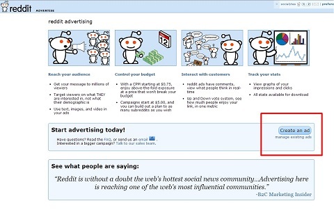 reddit reklamos puslapis