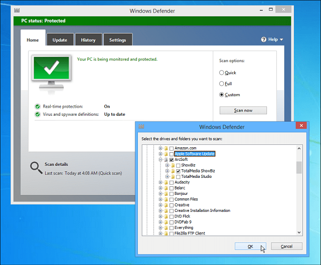 „Windows 8.1“ patarimas: pridėkite „Windows Defender“ prie kontekstinio meniu