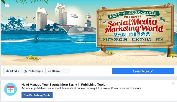 „Facebook“ leidžia lengviau valdyti „Facebook“ įvykius iš „Publishing Tools“ puslapio.